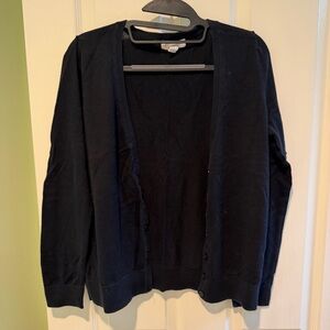 Forever 21 Black Button-Up Cardigan Sweater
